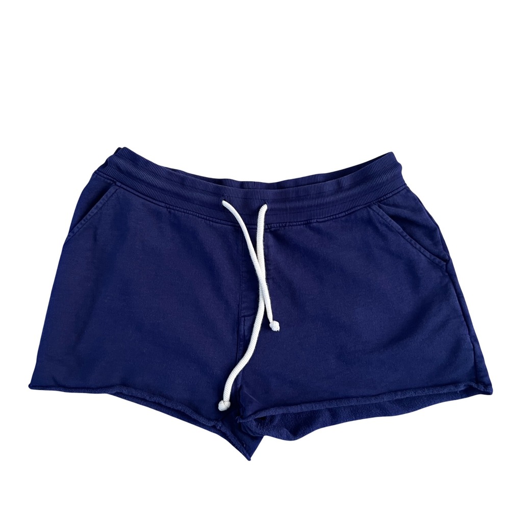 Pact Organic Cotton Lounge Shorts Navy Blue Women's Large